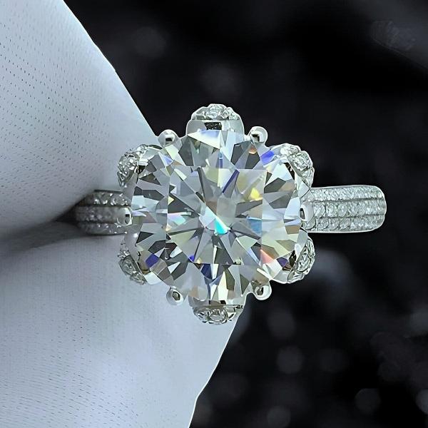 The Royal Blossom Moissanite Ring