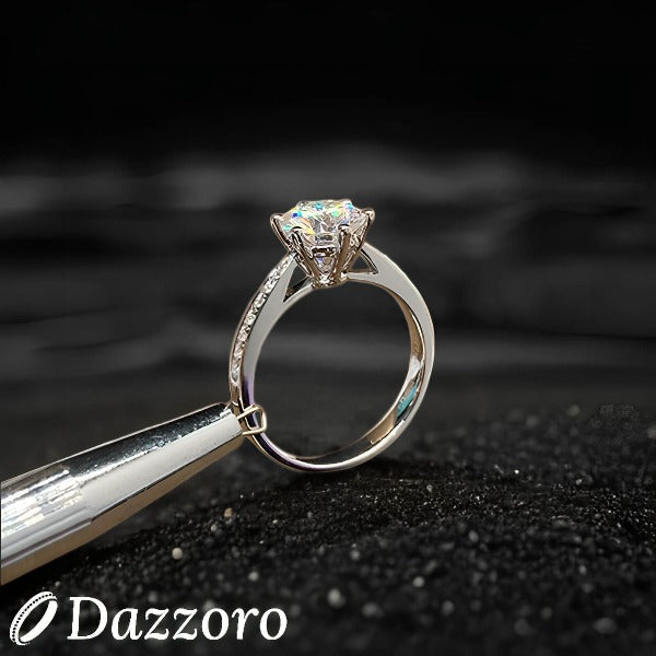 Whispering Willow Moissanite Ring