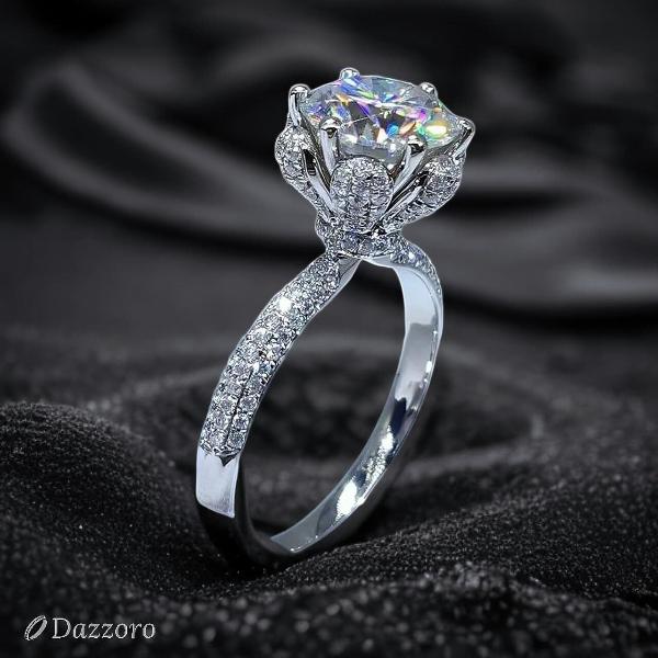 The Royal Blossom Moissanite Ring