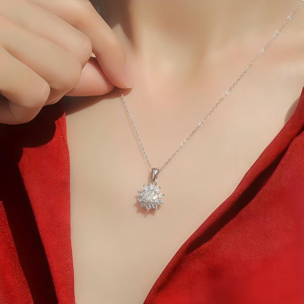 Radiant Glow Moissanite Pendant